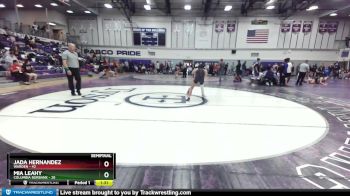 115 lbs Semifinal - Jada Hernandez, Warden vs Mia Leahy, Columbia Burbank