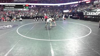 165 lbs 1st Place Match - Jaxon Busse, Iowa-Grant/Highland vs Liam Richards, Oostburg