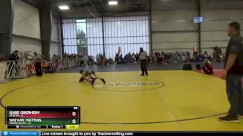 88 lbs Round 5 - Nathan Matthis, Minion Black vs Gabe Oberheim, PA Blue