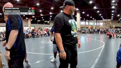110 lbs Champ. Round 1 - Andrew Whitted, Champion`s Path vs Dominic Pinkston, Gulf Coast Wrestling