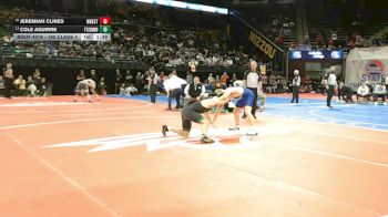 165 Class 4 lbs Semifinal - Cole Aguirre, Ft. Zumwalt North vs Jeremiah Clines, Northwest