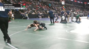 113 lbs Round Of 32 - Xavier Garcia, Clovis West (CS) vs Isaiah Gonzaga, Elk Grove (SJ)