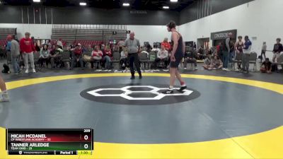 209 lbs Placement Matches (8 Team) - Tanner Arledge, Team Ohio vs Micah McDanel, CP Wrestling Academy