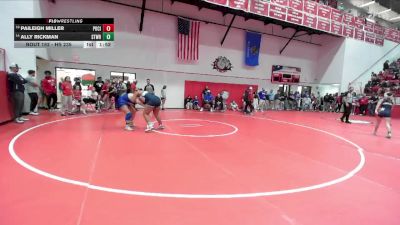 HS 235 lbs Champ. Round 1 - Paileigh Miller, PONCA CITY vs Ally Rickman, STILLWATER