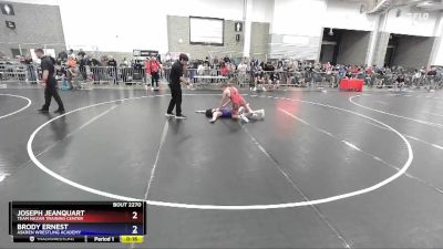 144 lbs Quarterfinal - Joseph Jeanquart, Team Nazar Training Center vs Brody Ernest, Askren Wrestling Academy