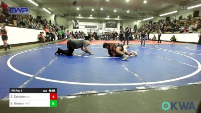 61 lbs Semifinal - Iver Garcia, Wagoner Takedown Club vs Sawyer Simpson, Salina Wrestling Club