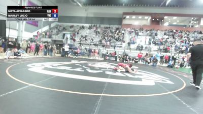 53 kg Cons. Rd Of 64 - Maya Alvarado, Florida vs Marley Lucio, Valiant Wrestling Club