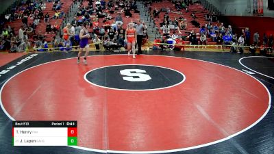 145 lbs Cons. Round 4 - Jordan Lapen, Baldwin Hs vs Thomas Henry, Freedom Area Hs