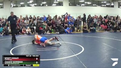 100 lbs Champ. Round 2 - Chance Hammingh, Michigan Grappler RTC vs Wyatt Cooley, Clinton WC