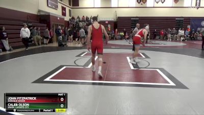 150 lbs Round 1 - Caleb Olson, Union, LaPorte City vs John Fitzpatrick, Dubuque Senior