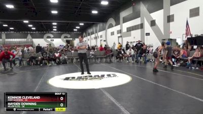 85 lbs Placement Matches (8 Team) - Hayden Downing, Killer Elite vs Konnor Cleveland, Fort Hammers