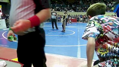 96 lbs Consi Of 16 #1 - Braxton Herron, Roosevelt Titans vs Reid Shirley, Edmond Santa Fe