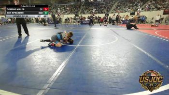 60 lbs Round Of 32 - CONRAD MILLER, Shawnee Takedown Club vs Ben Spexarth, Brawlers