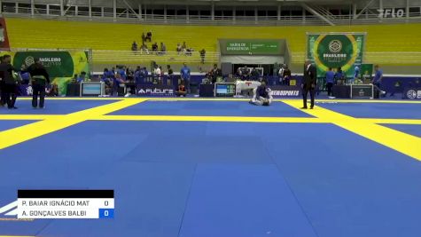 PAULO BAIAR IGNÁCIO MATTOS vs ARTHUR GONÇALVES BALBINO DA SILV 2023 Brasileiro Jiu-Jitsu IBJJF