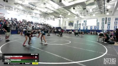 130 lbs Champ. Round 2 - Sofia Fernandez, Camarillo vs Madison Forester, Los Osos