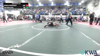 85 lbs Rr Rnd 3 - Marco Maderazo, Lincoln Christian vs Zayvion Love, HURRICANE WRESTLING ACADEMY