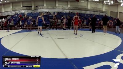 144 lbs Quarterfinal - Kegan Jochim, IN vs Adam Whittier, WI