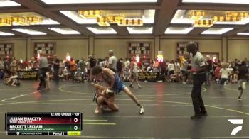 107 lbs Quarterfinal - Beckett Leclair, Grit Grizzlies Wrestling Academy vs Julian Bijaczyk, Stray Dawgs Gym