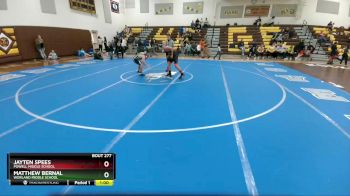 155 lbs 3rd Place Match - Matthew Bernal, Worland Middle School vs Jayten Spees, Powell Middle School