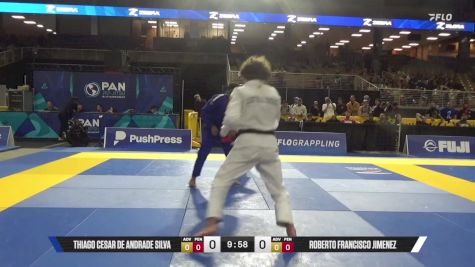 Roberto Francisco Jimenez vs Thiago Cesar De Andrade Silva 2025 Pan Jiu Jitsu IBJJF Championship
