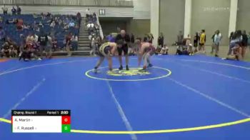 155 lbs Champ. Round 1 - Finlay Russell, Fighting Irish WC vs Austin Martin, Dekalb Wrestling Club