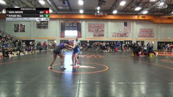 190 lbs Quarterfinal - Kylee Hill, Burlington vs Jada Moats, Columbus/WMU