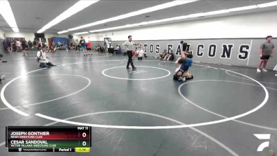 126 lbs Champ. Round 3 - Cesar Sandoval, Victor Villains Wrestling Club vs Joseph Gonthier, Reign Wrestling Club