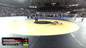 86 lbs Quarterfinal - Bradyn Wilson-Jordan, Mat Demon Wrestling Club vs Keziah Sanchez, Victory Wrestling-Central WA