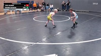 45 lbs Semifinal - Jace Gilbert, Declo Stingers vs Boone Jackson, Grangeville Youth Wrestling Club