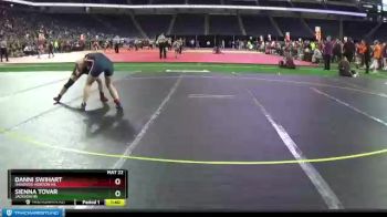 Girls - 135 lbs Quarterfinal - Sienna Tovar, Jackson HS vs Danni Swihart, Hanover-Horton HS