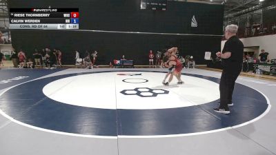 65 kg Cons. Rd Of 64 - Riese Thornberry, Wisconsin vs Calvin Werden, Northern Illinois RTC