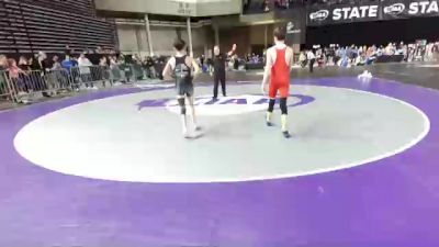 97 lbs Quarterfinal - Noah Lansford, Kitsap Ironman Wrestling Club vs D`Anthony Garcia Rosales, Viking Wrestling