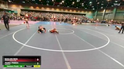 45-47 A Round 1 - Mario Pineda, Oakdale vs Quillen Rios, Raider Wrestling