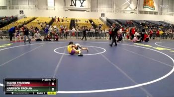 71 lbs Cons. Round 5 - Oliver Stacconi, Club Not Listed vs Harrison Froman, Purple Eagles Wrestling Academy