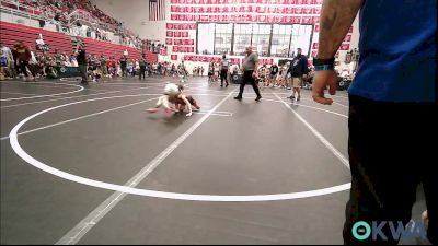 51-54 lbs Round Of 16 - Sydney Bach, Weatherford vs Rylee Reece, Bridge Creek Youth Wrestling
