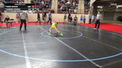 80_B lbs Consi Rd 1 32 #2 - Owen Hixson, Hempfield Area vs Kamden Thomas, Albert Gallatin