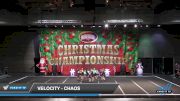 Velocity - Chaos [2022 L1 Youth - D2 - Small 12/3/2022] 2022 Cheer Power Holiday Showdown Galveston