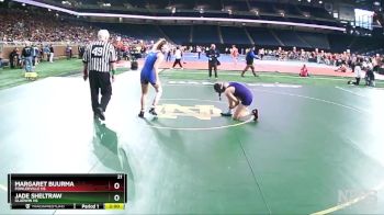 Girls-135 lbs Champ. Round 1 - Margaret Buurma, Fowlerville HS vs Jade Sheltraw, Gladwin HS