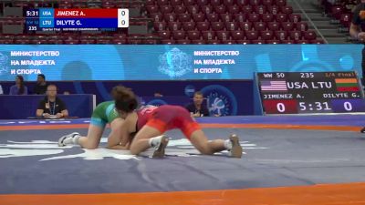 50 kg 1/4 Final - Audrey Jimenez, United States vs Gabija Dilyte, Lithuania