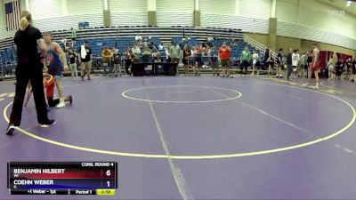 132 lbs Cons. Round 4 - Benjamin Hilbert, WI vs Coehn Weber, IL