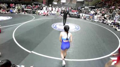 95 lbs Emily Trujillo, LAWA - Los Angles Wrestling Association vs Toni Escareno, SJWA - San Joaquin Wrestling Association