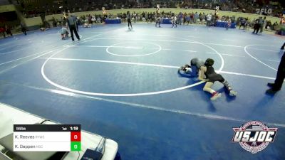 55 lbs Quarterfinal - Kovan Reeves, Randall Youth Wrestling Club vs Keb Deppen, Norman Grappling Club