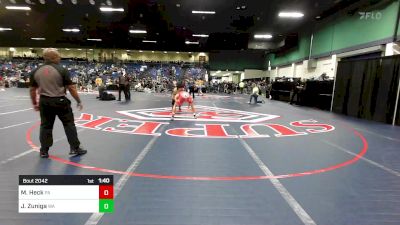 132 lbs Round Of 128 - Marcus Heck, PA vs Justyce Zuniga, WA