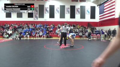 175 lbs Quarterfinal - Kanen Decker, Wapsie Valley vs Mason Pruisner, AP-GC