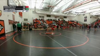 125 lbs Cons. Round 2 - Guadalupe Villa, Evanston vs Emily Moreno, Kelly Walsh