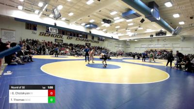 141 lbs Round Of 32 - Grigor Cholakyan, St. John Bosco vs Tommy Thomas, Severance (CO)