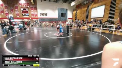 130-142 lbs Round 2 - Naomi McCormick, Thermopolis vs Bella Gallagher, Lovell Middle School