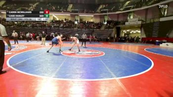 175-1A 5th Place Match - Case Hanley, Banks County vs CADEN MCWILLIAMS, Commerce Hs