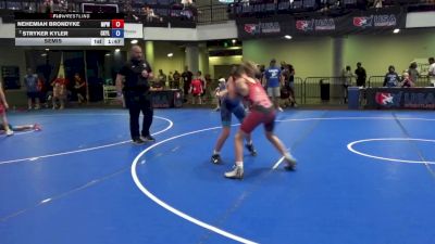 117 lbs Semis - Nehemiah Brondyke, Michigan Premier WC vs Stryker Kyler, Central Kansas Young Lions Wrestling Club