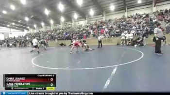 168 lbs Champ. Round 2 - Gage Pendleton, Copper Hills vs Omar Juarez, Mountain View